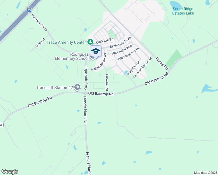 map of restaurants, bars, coffee shops, grocery stores, and more near 5618 South Old Bastrop Highway in San Marcos