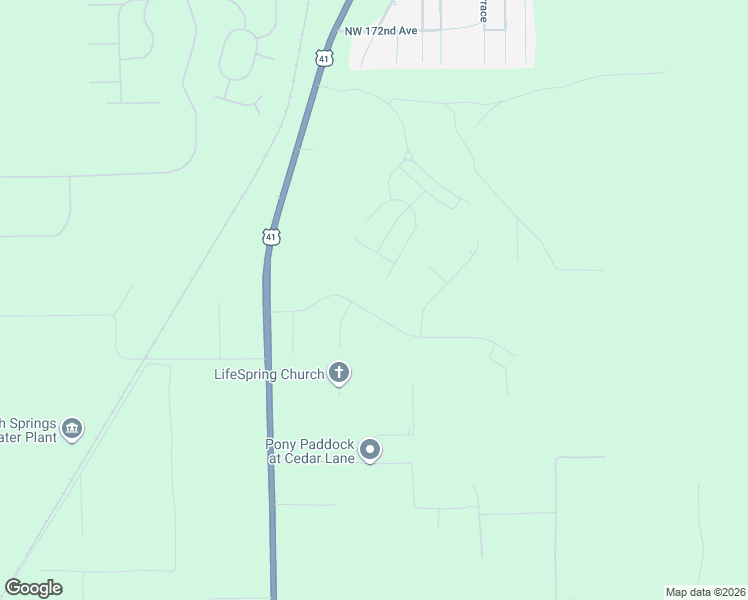 map of restaurants, bars, coffee shops, grocery stores, and more near 24528 Northwest 160th Avenue in High Springs