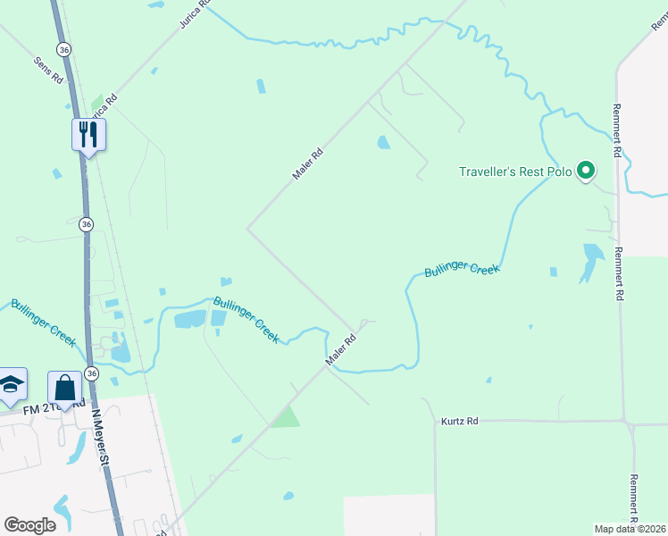 map of restaurants, bars, coffee shops, grocery stores, and more near 1316 Maler Road in Sealy