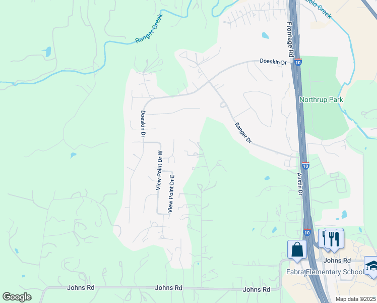 map of restaurants, bars, coffee shops, grocery stores, and more near 41 J Williams Road in Boerne