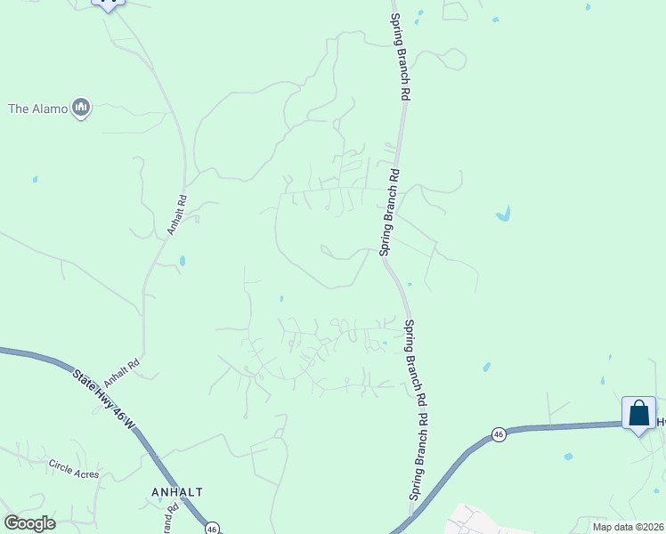 map of restaurants, bars, coffee shops, grocery stores, and more near 1061 Spring Branch Road in Comal