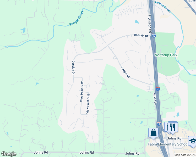 map of restaurants, bars, coffee shops, grocery stores, and more near 41 J Williams Rd in Boerne
