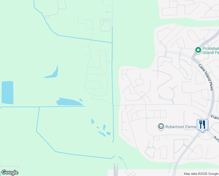 map of restaurants, bars, coffee shops, grocery stores, and more near 3825 Bartlett Road in Katy