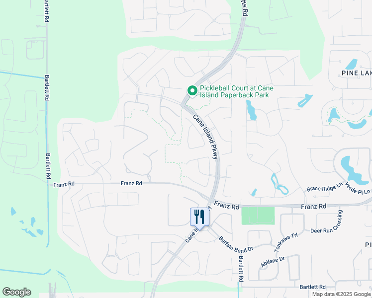map of restaurants, bars, coffee shops, grocery stores, and more near 7018 Citrus Drive in Katy