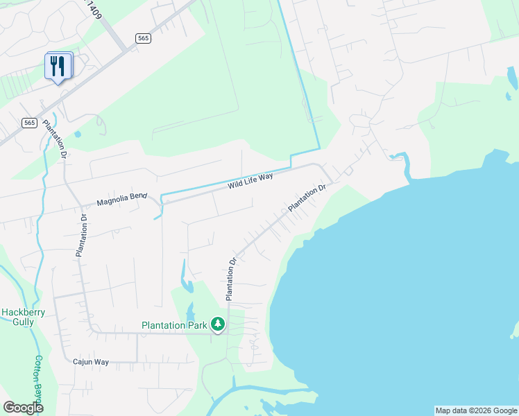 map of restaurants, bars, coffee shops, grocery stores, and more near 1802 Lafayette Lane in Cove