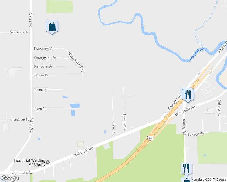 map of restaurants, bars, coffee shops, grocery stores, and more near 4016 Colvin Street in Houston