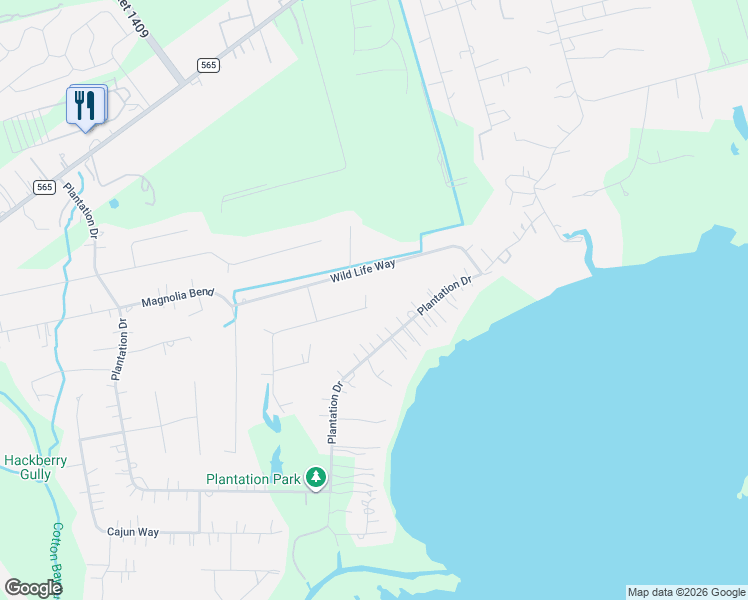 map of restaurants, bars, coffee shops, grocery stores, and more near 1802 Lafayette Lane in Cove