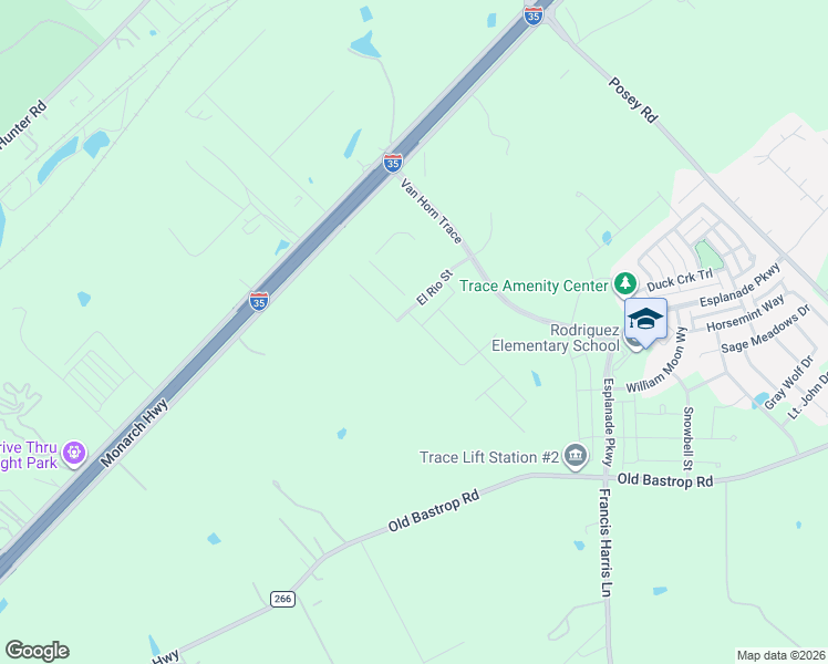 map of restaurants, bars, coffee shops, grocery stores, and more near 209 North Interstate 35 Frontage Road in San Marcos