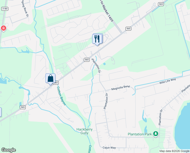 map of restaurants, bars, coffee shops, grocery stores, and more near 1619 Williams Trace in Cove