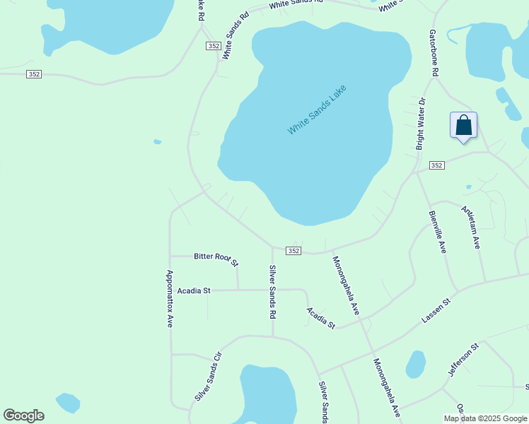 map of restaurants, bars, coffee shops, grocery stores, and more near 5771 County Road 352 in Keystone Heights