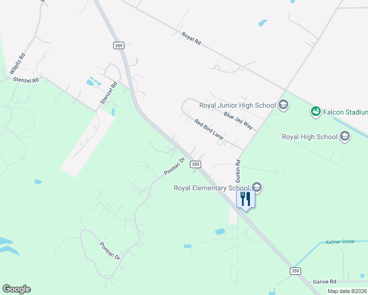 map of restaurants, bars, coffee shops, grocery stores, and more near in Brookshire