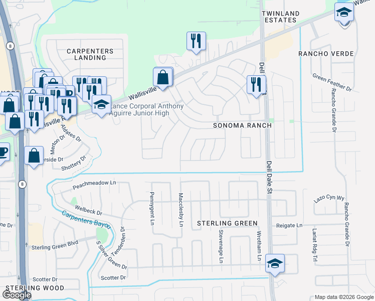 map of restaurants, bars, coffee shops, grocery stores, and more near 1811 Macclesby Lane in Houston