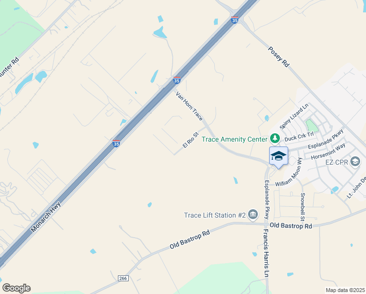 map of restaurants, bars, coffee shops, grocery stores, and more near 5225 South Interstate Highway 35 in San Marcos