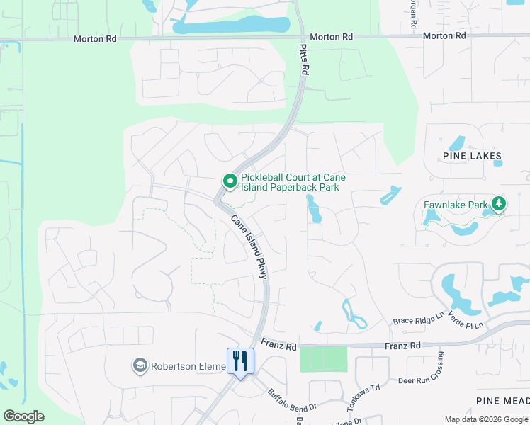 map of restaurants, bars, coffee shops, grocery stores, and more near 6926 Red Oak Drive in Katy