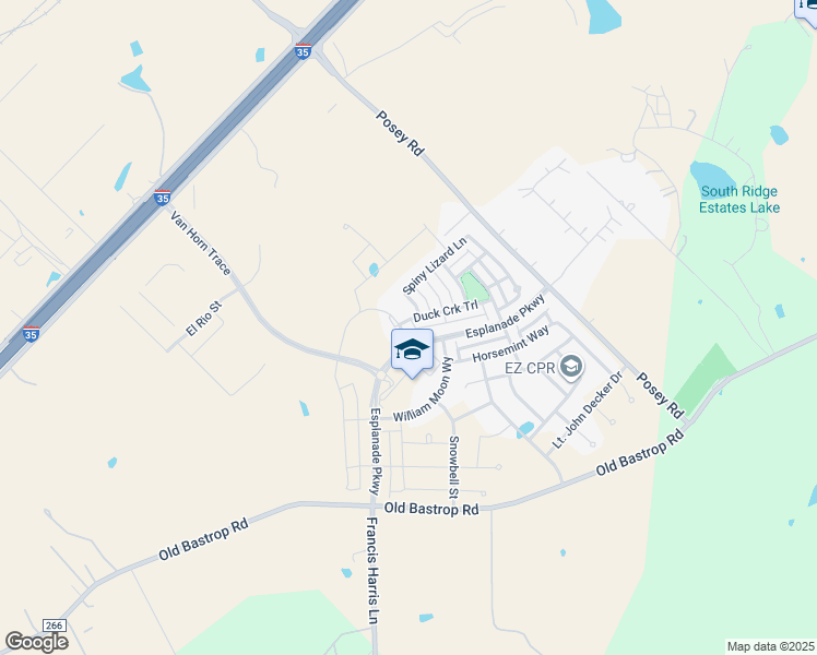 map of restaurants, bars, coffee shops, grocery stores, and more near 1481 Esplanade Parkway in San Marcos