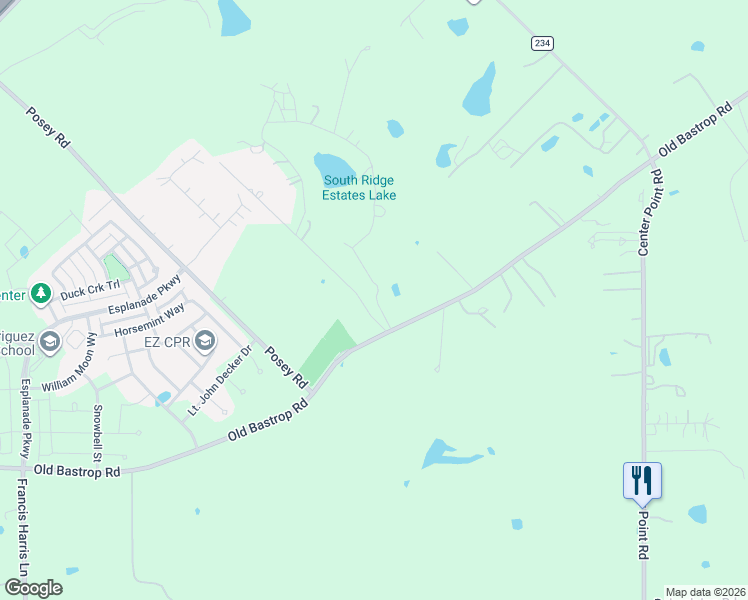 map of restaurants, bars, coffee shops, grocery stores, and more near 5024 South Old Bastrop Highway in San Marcos