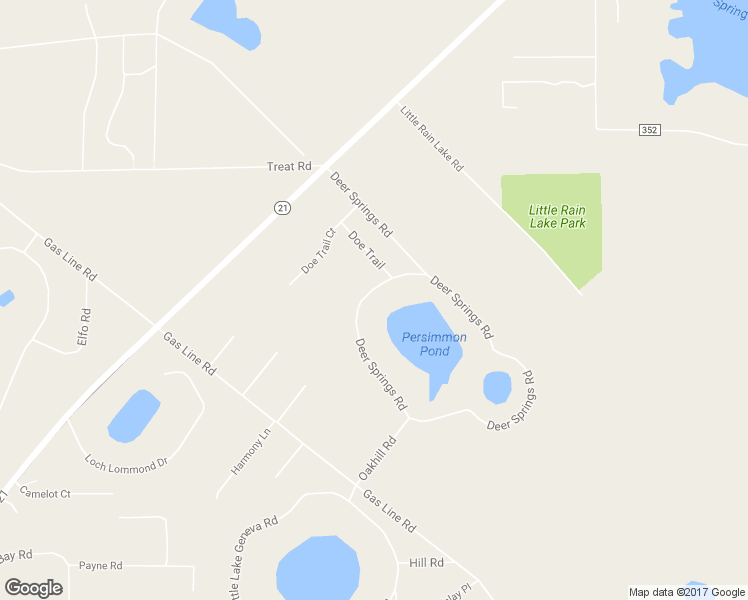 map of restaurants, bars, coffee shops, grocery stores, and more near 7030 Deer Springs Road in Keystone Heights