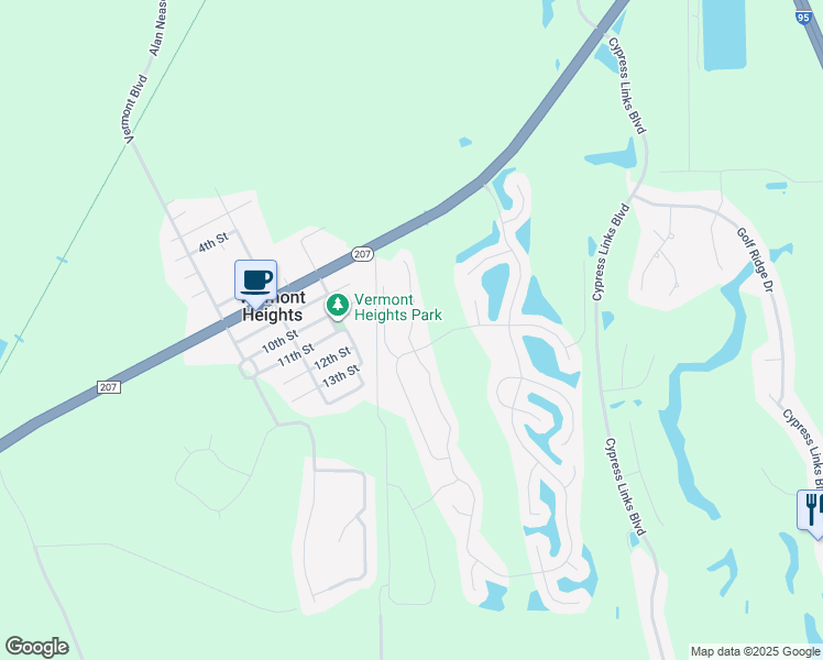 map of restaurants, bars, coffee shops, grocery stores, and more near 4536 Coquina Crossing Drive in Elkton