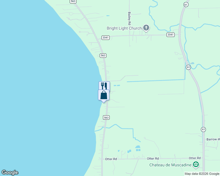 map of restaurants, bars, coffee shops, grocery stores, and more near 3034 Farm to Market Road 563 in Anahuac