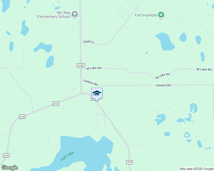 map of restaurants, bars, coffee shops, grocery stores, and more near 4835 Gadara Road in Keystone Heights