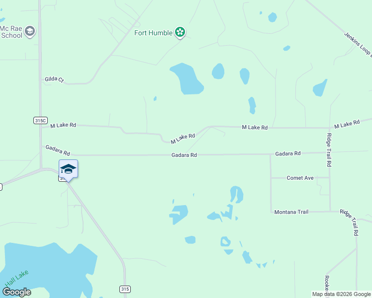 map of restaurants, bars, coffee shops, grocery stores, and more near 4716 Gadara Road in Keystone Heights