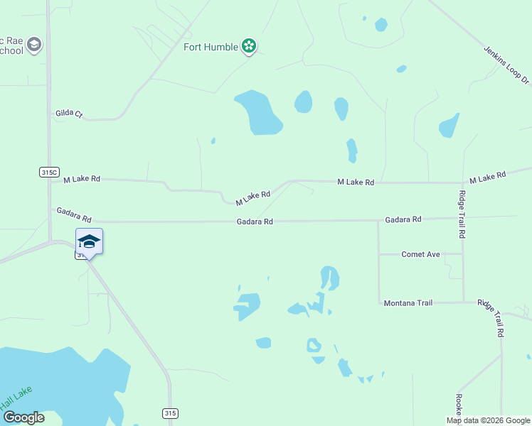 map of restaurants, bars, coffee shops, grocery stores, and more near 4716 Gadara Road in Keystone Heights