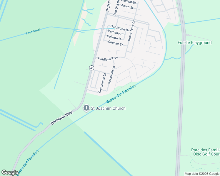 map of restaurants, bars, coffee shops, grocery stores, and more near 5216 Starkville Drive in Marrero