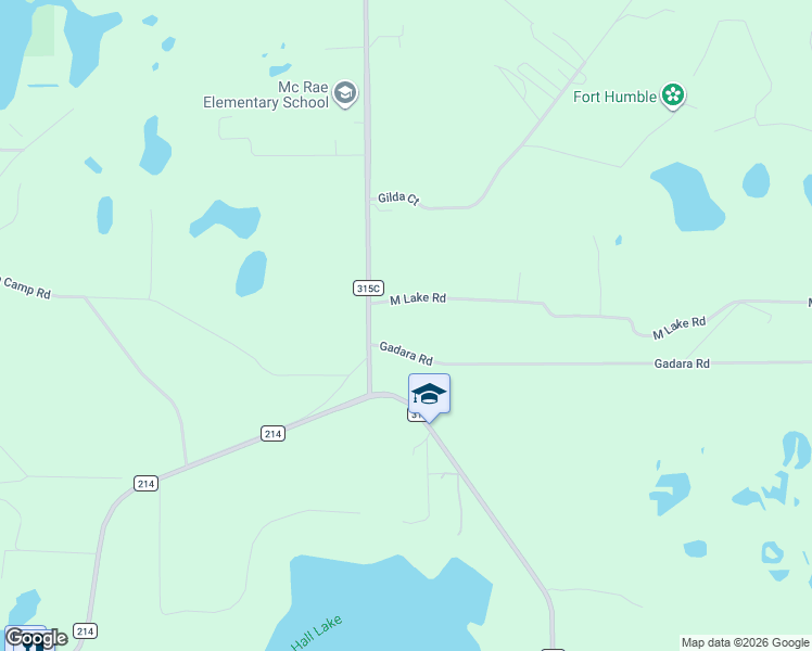 map of restaurants, bars, coffee shops, grocery stores, and more near 4901 M Lake Road in Keystone Heights