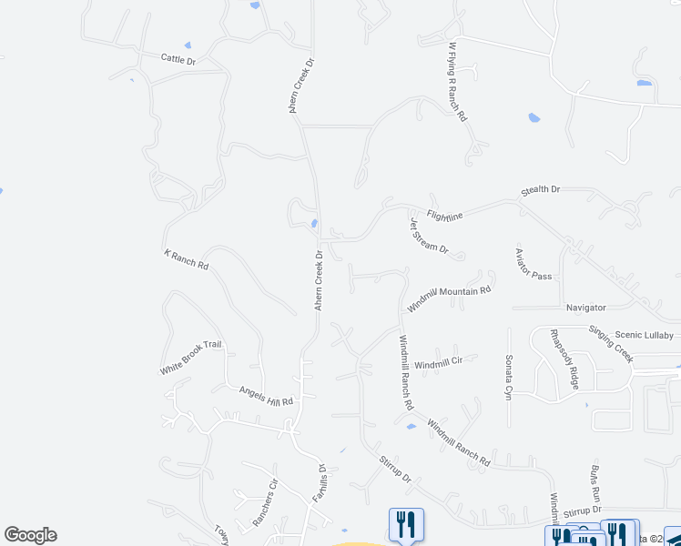 map of restaurants, bars, coffee shops, grocery stores, and more near 994 Windmill Ranch Road in Spring Branch