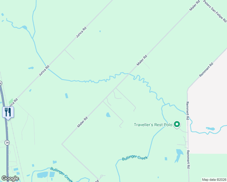 map of restaurants, bars, coffee shops, grocery stores, and more near 1316-1598 Maler Road in Sealy
