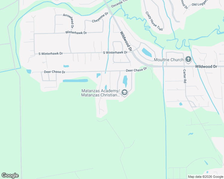 map of restaurants, bars, coffee shops, grocery stores, and more near 4032 White Pine Lane in St. Augustine
