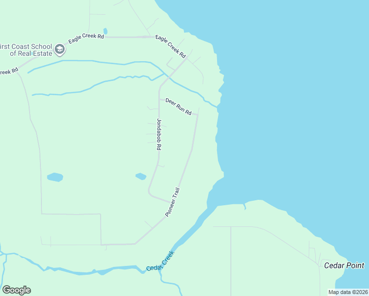map of restaurants, bars, coffee shops, grocery stores, and more near 150 Jondabob Road in Green Cove Springs