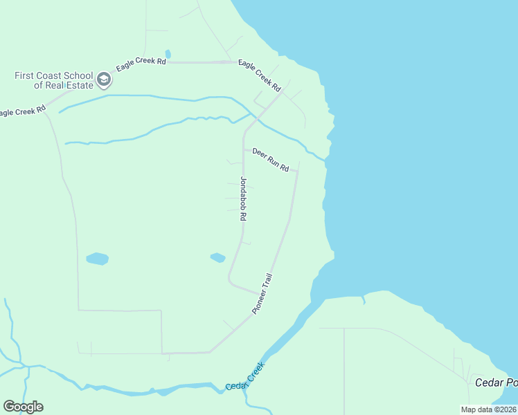 map of restaurants, bars, coffee shops, grocery stores, and more near 150 Jondabob Road in Green Cove Springs