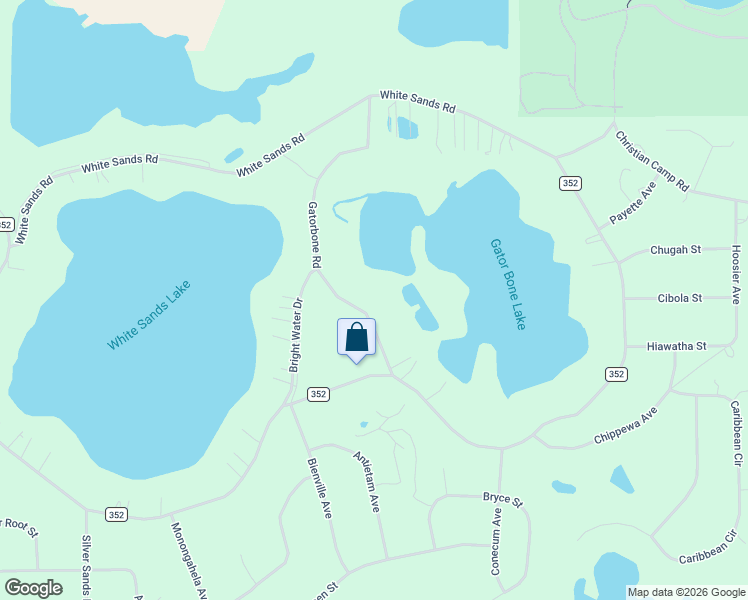 map of restaurants, bars, coffee shops, grocery stores, and more near 7035 Gatorbone Road in Keystone Heights