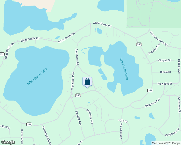 map of restaurants, bars, coffee shops, grocery stores, and more near 7035 Gatorbone Road in Keystone Heights