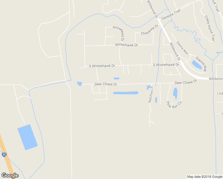 map of restaurants, bars, coffee shops, grocery stores, and more near 1033 Deer Chase Drive in St. Augustine