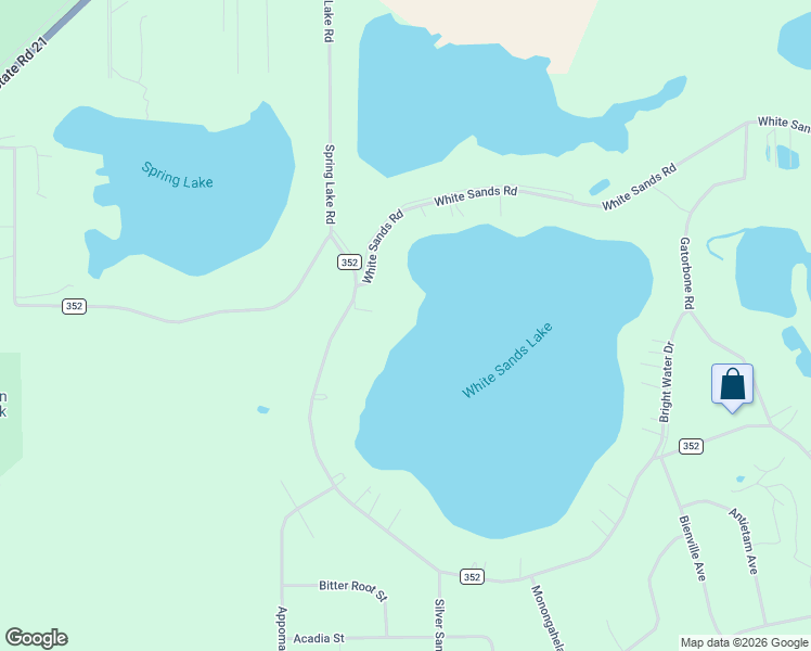 map of restaurants, bars, coffee shops, grocery stores, and more near 5987 County Road 352 in Keystone Heights