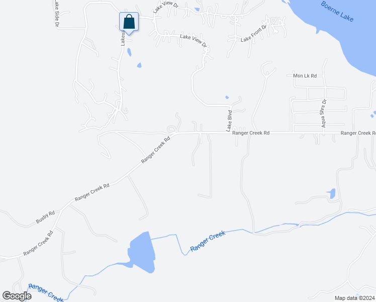 map of restaurants, bars, coffee shops, grocery stores, and more near 145 Ranger Creek Road in Boerne