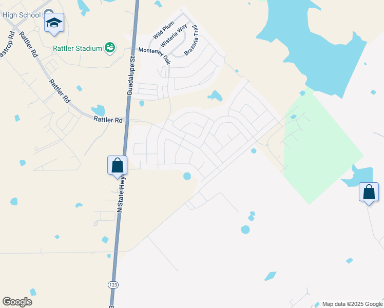 map of restaurants, bars, coffee shops, grocery stores, and more near 108 Falco Lane in San Marcos