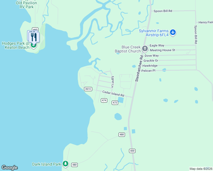 map of restaurants, bars, coffee shops, grocery stores, and more near 270 King Fisher Road in Perry
