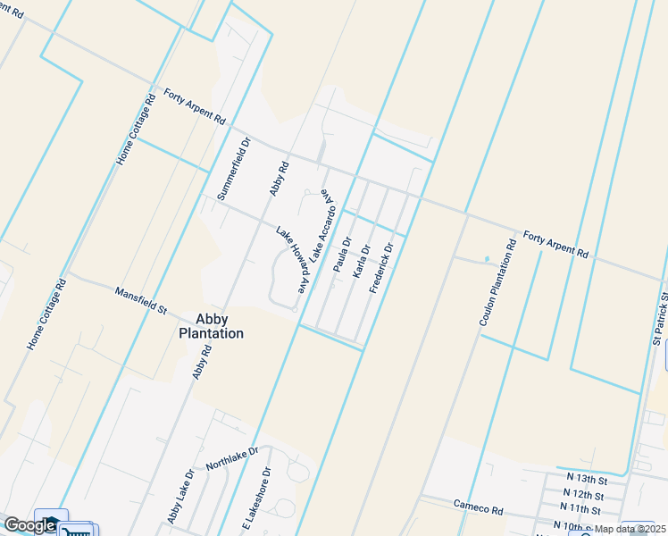 map of restaurants, bars, coffee shops, grocery stores, and more near 401-499 Paula Drive in Thibodaux
