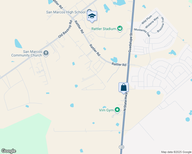 map of restaurants, bars, coffee shops, grocery stores, and more near 702 El Camino Way Drive in San Marcos