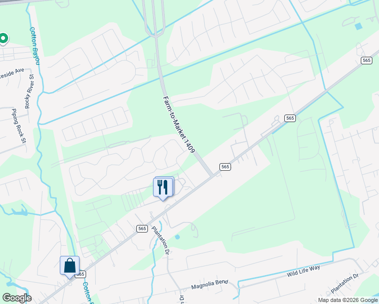 map of restaurants, bars, coffee shops, grocery stores, and more near 6131 Coral Cove Rd in Cove