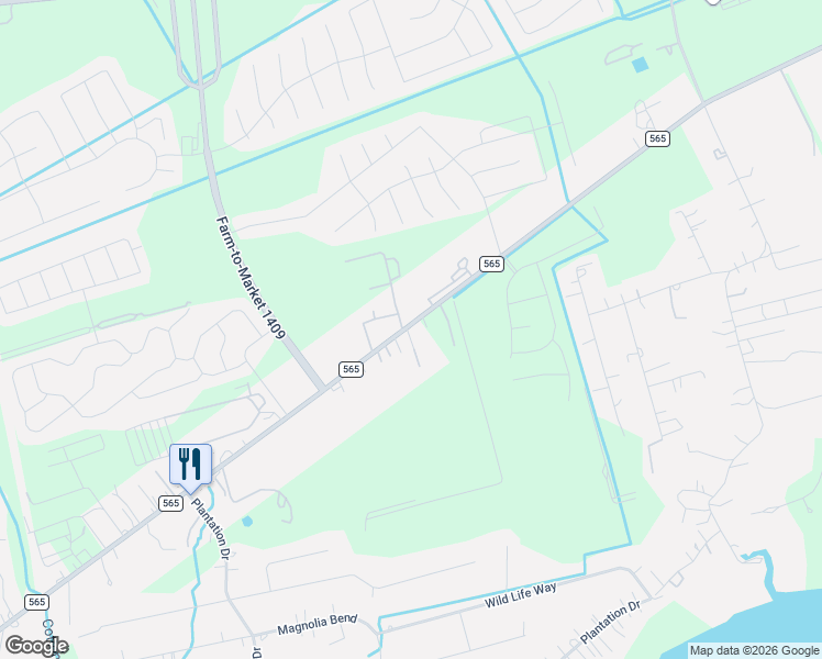 map of restaurants, bars, coffee shops, grocery stores, and more near 6430 Farm-to-Market 565 in Cove