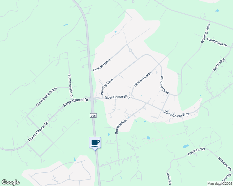 map of restaurants, bars, coffee shops, grocery stores, and more near 207 River Chase Way in New Braunfels