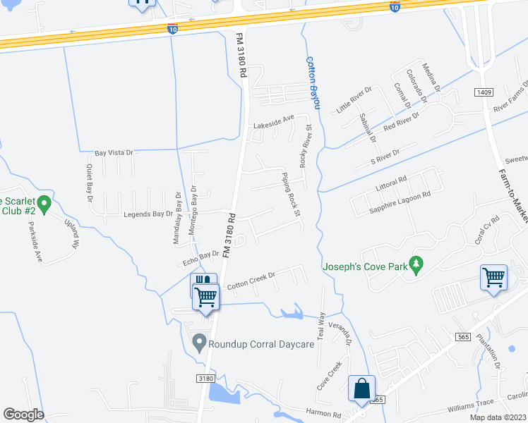 map of restaurants, bars, coffee shops, grocery stores, and more near 5019 Wimberly Lane in Cove
