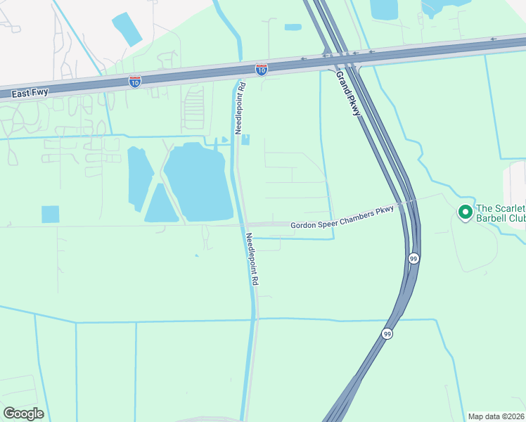 map of restaurants, bars, coffee shops, grocery stores, and more near 20121 Needlepoint Road in Baytown