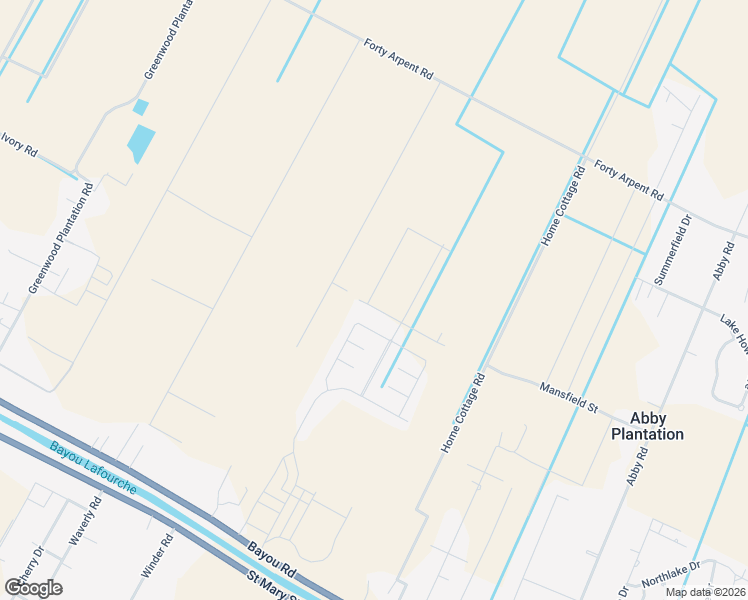 map of restaurants, bars, coffee shops, grocery stores, and more near 227 peacock Pointe in Thibodaux