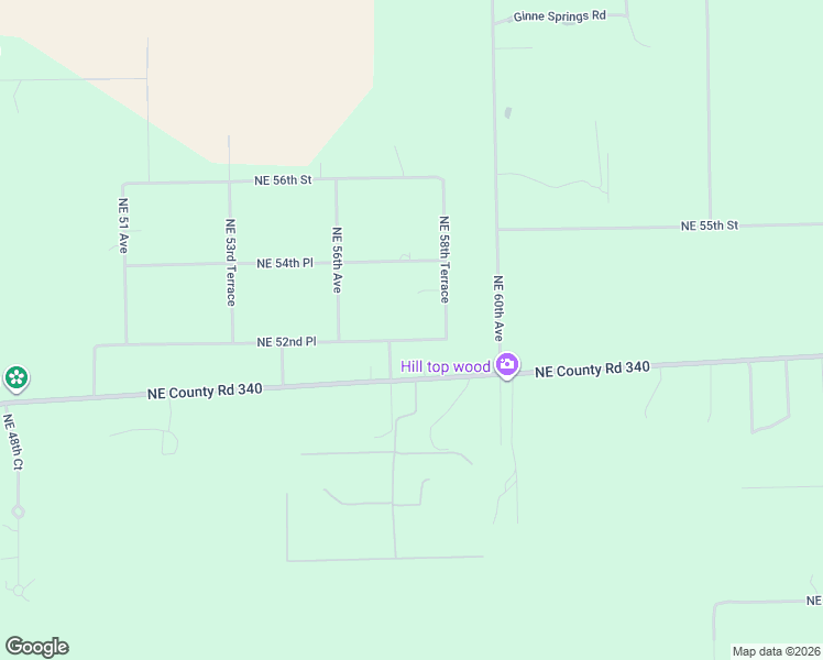 map of restaurants, bars, coffee shops, grocery stores, and more near 5800 Northeast 52nd Place in High Springs