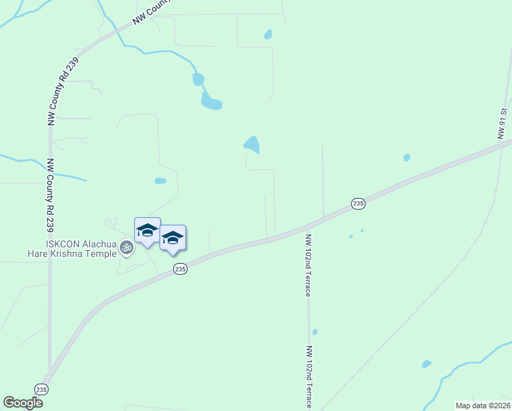 map of restaurants, bars, coffee shops, grocery stores, and more near 10518 West State Road 235 in Alachua